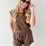 Animal Print Top & Short Set