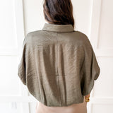 Balloon Sleeve Top- Olive
