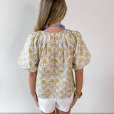 Tropical Palm Print Top
