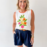 Whip Stitch Citrus Fruit Top