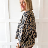 Round Neck Leopard Print Top