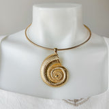 Textured Shell Wire Choker