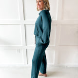 Half-zip Pullover & Pant Set - Green