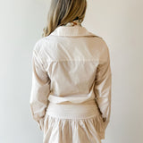 Drop Waist Mini Shirt Dress