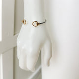 Horsebit Cuff Bracelet -Two Tone