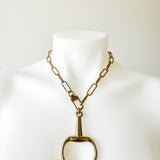 70mm Horsebit & Clip Chain Necklace