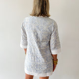 Contrast Lace Eyelet Dress