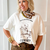 Cowboy Oversized Graphic Top