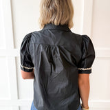 Ric-Rac Trim Accent Solid Top