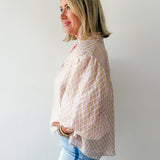 Floral Block Tencel Top