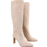 Adriana Knee High Boots - Beige