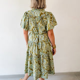 Paisley Print Midi Dress