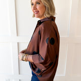 Polka Dot Shirt - Brown