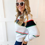 Bold Stripe Cardigan