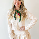 Drop Waist Mini Shirt Dress