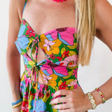 Front Tie Midi Dress