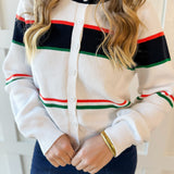 Bold Stripe Cardigan