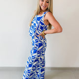 Geo Print Top & Pant Set
