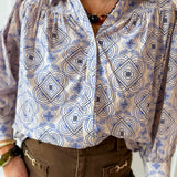 Floral Abstract Print Top