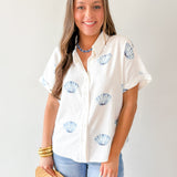 Shell Print Summer Shirt