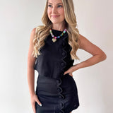 Scallop Linen Skort Set
