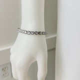 Tennis 6mm CZ Bracelet - Clear/Rhodium