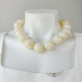 25mm Marble Ball Necklace Ivory