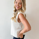 Relaxed Fit Slub Knit Top