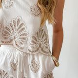 Beach Print Top & Short Set