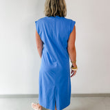 Cap Sleeve Knit Midi Dress