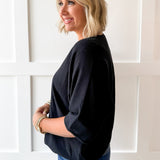 Lightweight Comfy Top - Black