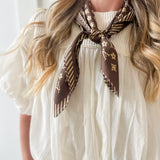 Soft Mixed Cotton Bubble Top - Ivory