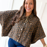 Cape Cardigan - Brown