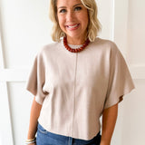 Sleeveless Knit Top - Oatmeal