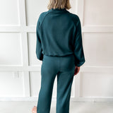 Half-zip Pullover & Pant Set - Green