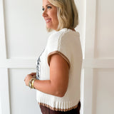 Game Day Tiger Intarsia knit Vest top