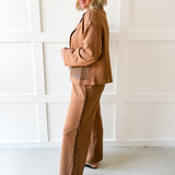 P.Cill Modal Jacket & Pant Set - Latte