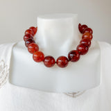 25mm Marble Ball Necklace Tortoise