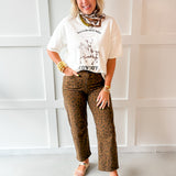 Cowboy Oversized Graphic Top