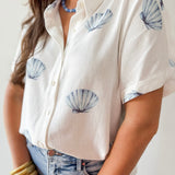 Shell Print Summer Shirt