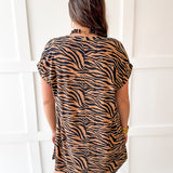 Tiger Print Mini Tshirt Dress