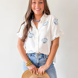 Shell Print Summer Shirt