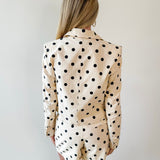 Polka Dot Linen Blazer & Shorts