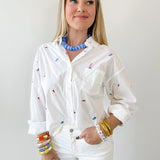 Cocktail Details Buttoned Shirt