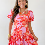 Cammie Lavender Print Dress