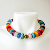 Multicolor Gold Bead Necklace