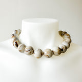 Ivory Bead Ball Necklace