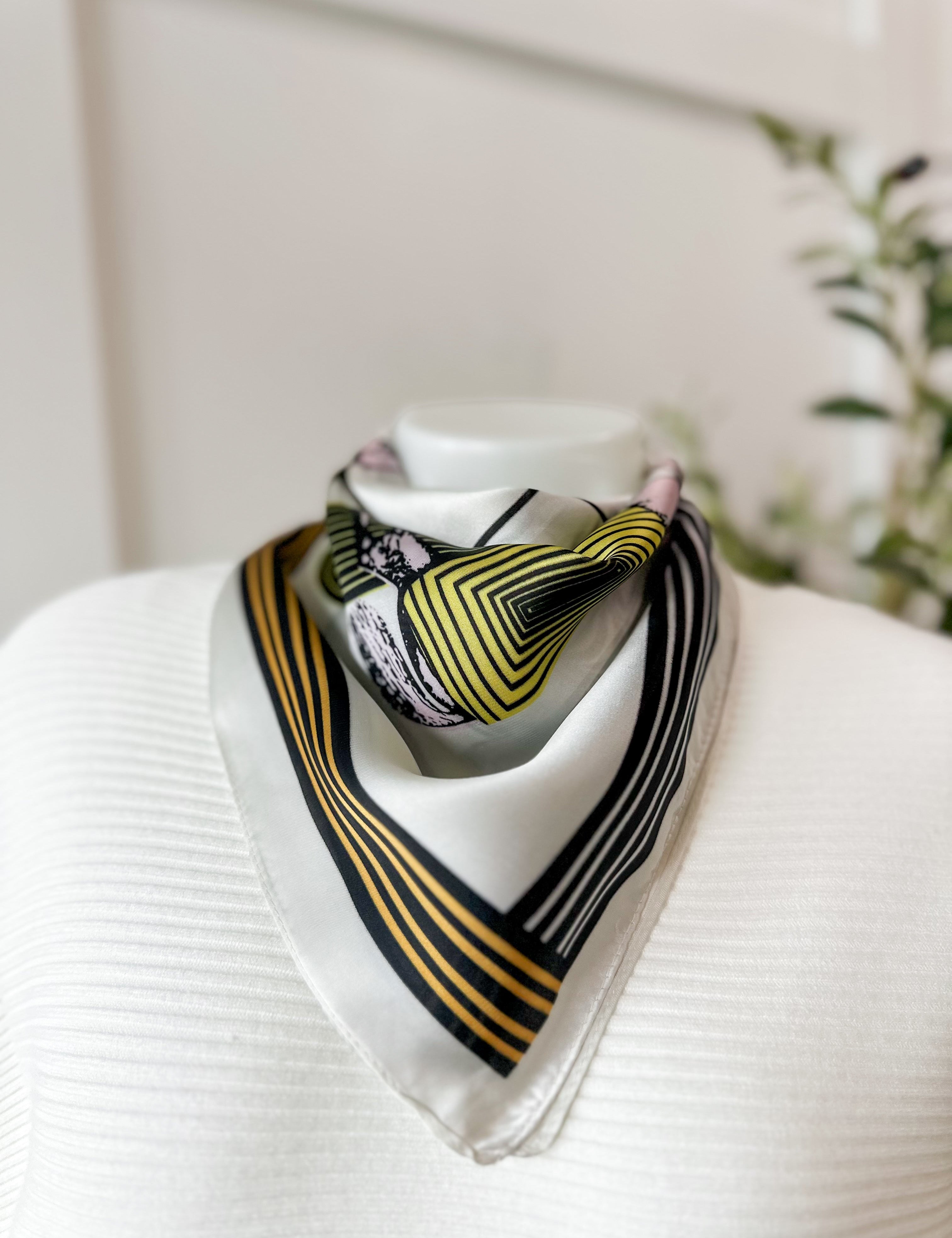 Abstract Equestrian Print Scarf