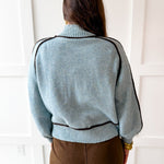 Accent Knit top - Light Blue