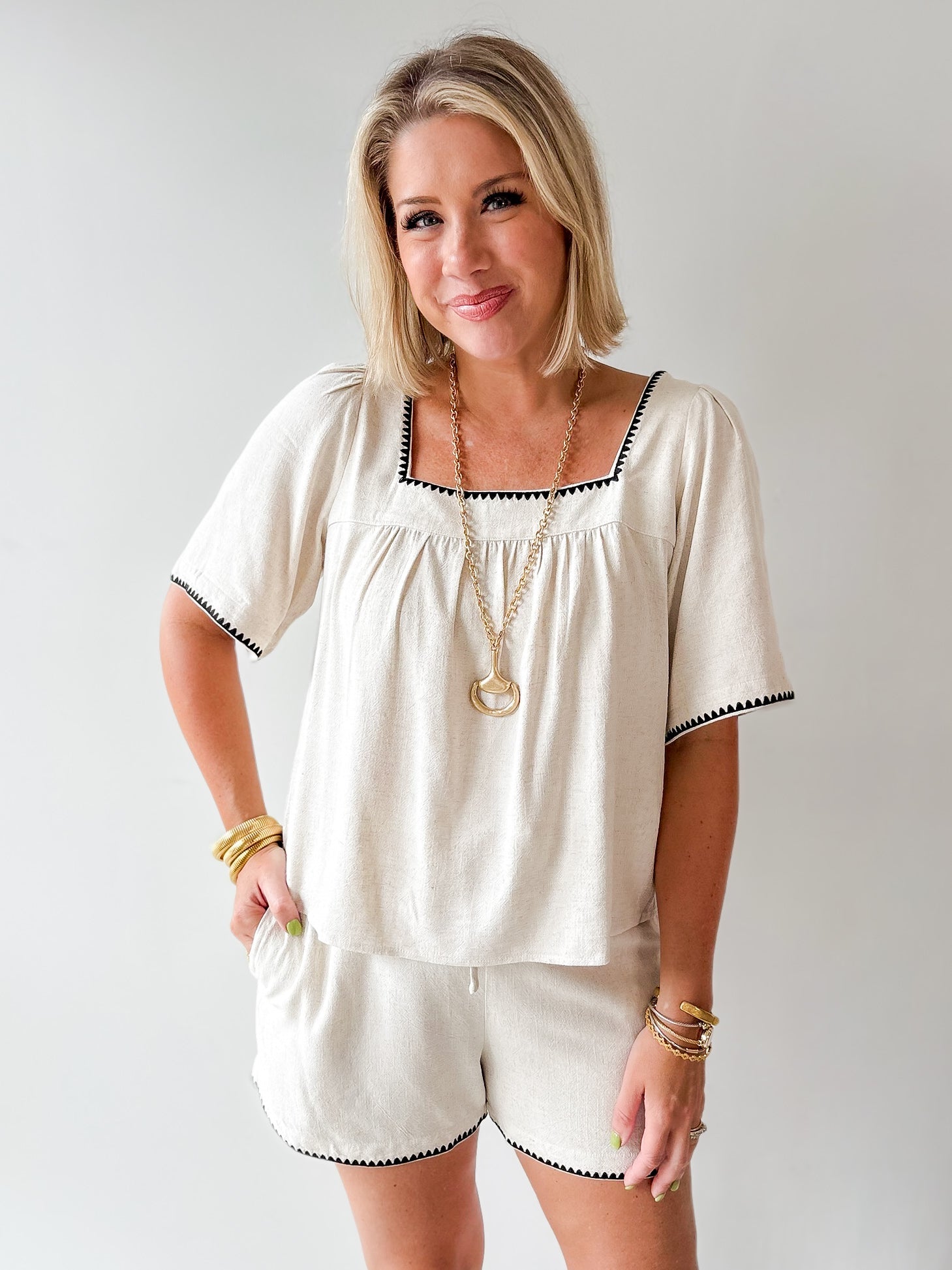 Accent Top & Short Set